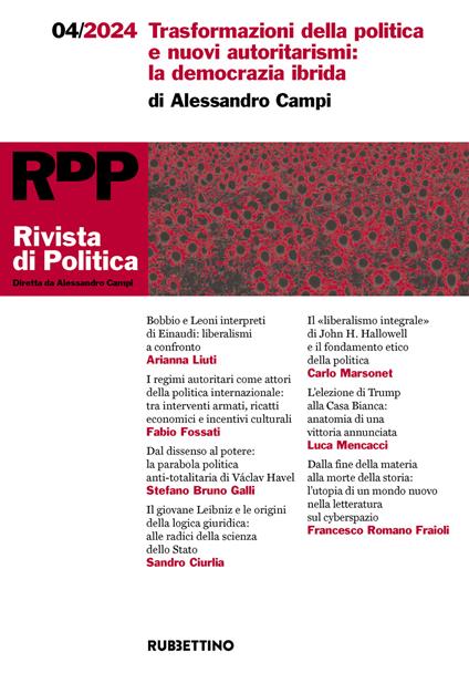 Rivista di politica (2024). Vol. 4: Trasformazioni della politica e nuovi autoritarismi: la democrazia ibrida - copertina