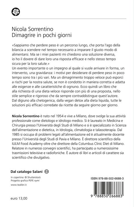 Dimagrire in pochi giorni. Perdere peso velocemente e stare bene - Nicola Sorrentino - 2