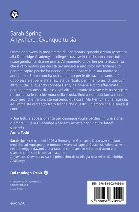 Anywhere. Ovunque tu sia. Dunbridge Academy - Sarah Sprinz - 2