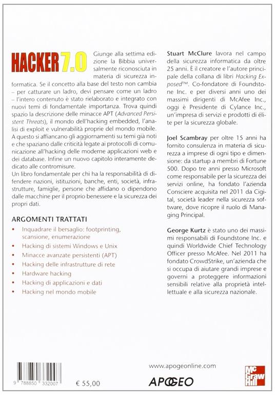 Hacker 7.0 - Stuart McClure,George Kurtz,Joel Scambray - 2