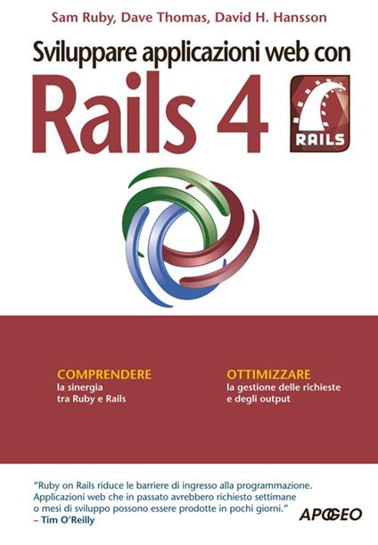 Sviluppare applicazioni web con Rails 4 - Sam Ruby,Dave Thomas,David H. Hansson - copertina