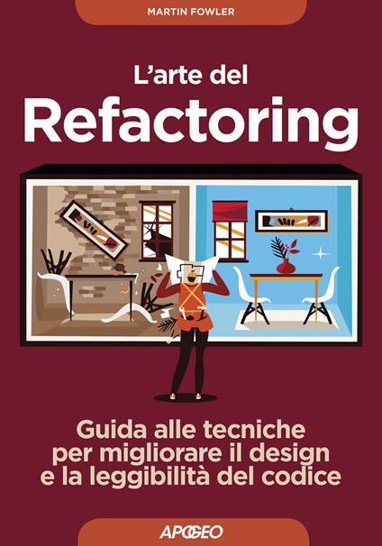 L' arte del refactoring. Guida alle tecniche per migliorare il design e la leggibilità del codice - Martin Fowler - copertina