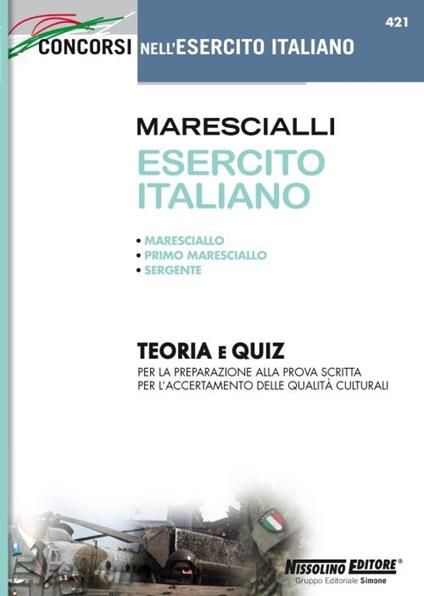 Marescialli esercito italiano. Teoria e quiz - copertina