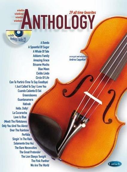  Anthology (Violin). Vol. 1. Con CD (musica stampata) -  Andrea Cappellari - copertina