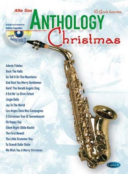 Anthology Christmas sax. Spartito. Con CD Audio - Andrea Cappellari - copertina