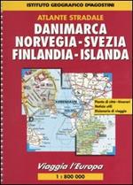 Viaggia l'Europa. Danimarca, Norvegia, Svezia, Finlandia, Islanda 1:800 000