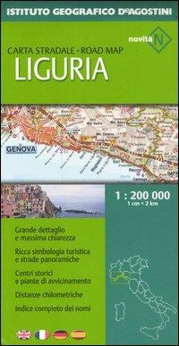 Liguria 1:200 000. Ediz. multilingue - copertina