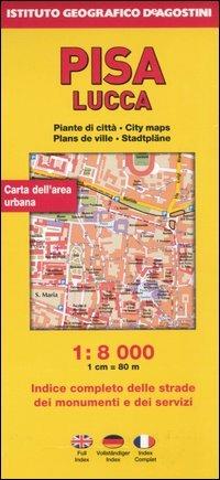 Lucca 1:5 000-Pisa 1:8 000. Ediz. multilingue - copertina