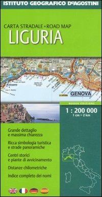 Liguria 1:200 000. Ediz. multilingue - copertina