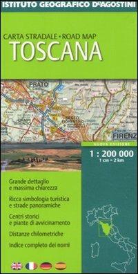 Toscana 1:200 000. Ediz. multilingue - copertina