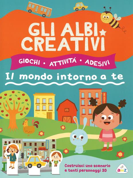 Gli albi creativi. Il mondo intorno a te. Con adesivi. Ediz. illustrata - Silvia Lombardi,Camilla Pintonato - 3