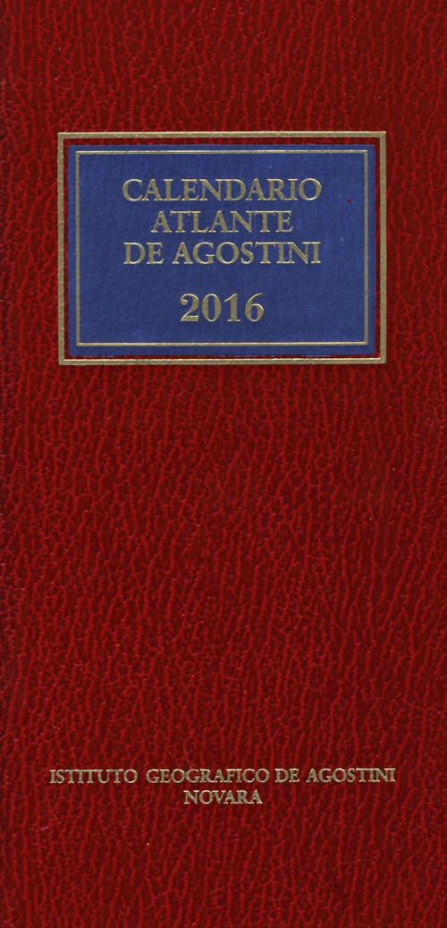 Calendario atlante De Agostini 2016. Con aggiornamento online - copertina