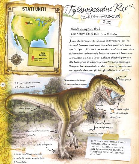 Cacciatori di dinosauri. Con gadget - Nancy Honovich - 4