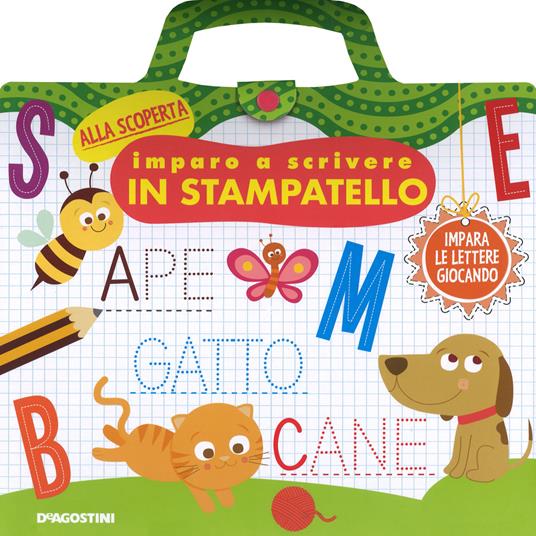 Imparo a scrivere in stampatello. Ediz. a colori. Ediz. a spirale - Rita Giannetti - copertina