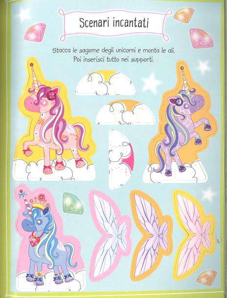 Gli unicorni. Sticker morbidosi. Con adesivi. Ediz. a colori - Lara Ede - 4