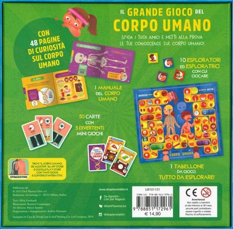 Il grande gioco del corpo umano. Ediz. a colori. Con Gioco - Andrea Simonato,Silvia Lombardi - 2