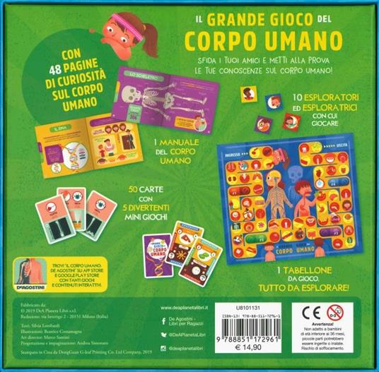 Il grande gioco del corpo umano. Ediz. a colori. Con Gioco - Andrea Simonato,Silvia Lombardi - 2