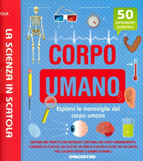 Corpo umano. Esplora le meraviglie del corpo umano. La scienza in scatola. Con gadget - Sally MacGill - copertina