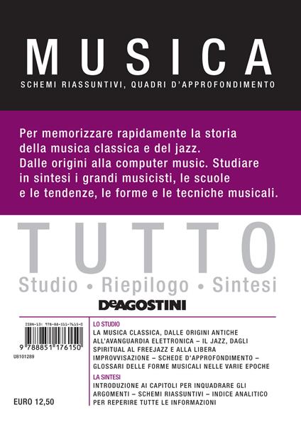 Tutto musica. Schemi riassuntivi, quadri d'approfondimento - copertina