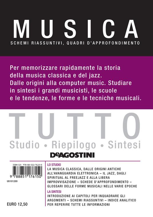 Tutto musica. Schemi riassuntivi, quadri d'approfondimento - copertina