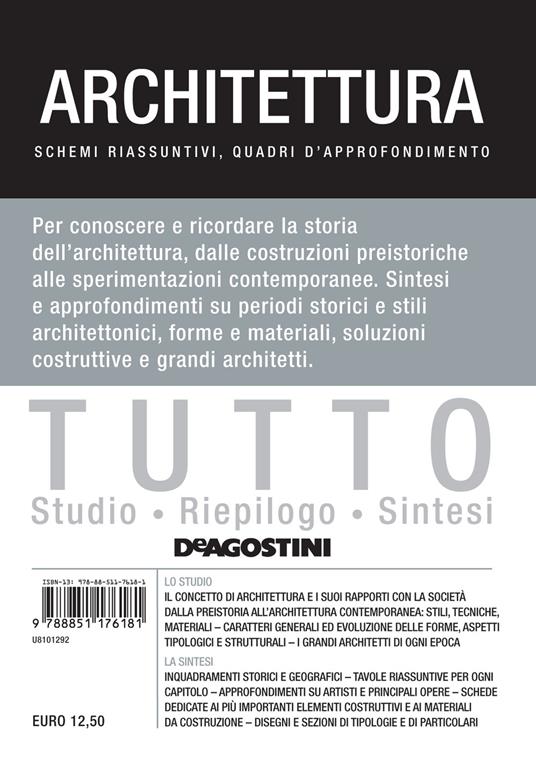 Tutto architettura. Schemi riassuntivi, quadri d’approfondimento - Marcello Tomei - copertina