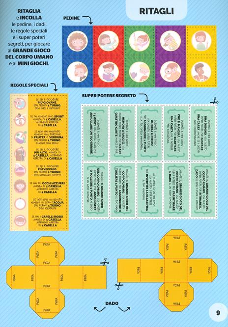 Il gioco del corpo umano. Super sticker. Con adesivi. Ediz. a colori - 3