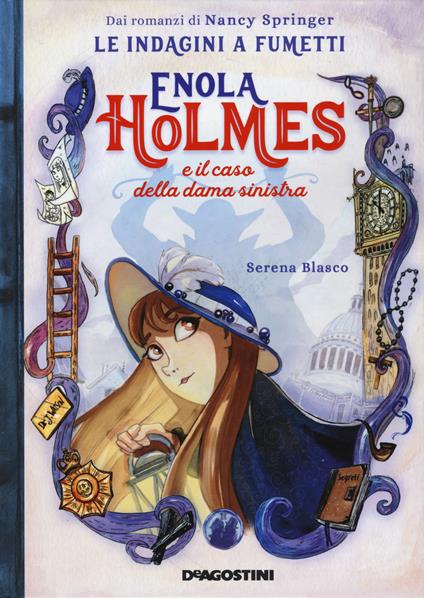 Enola Holmes e il caso della dama sinistra. Le indagini a fumetti da Nancy Springer. Vol. 2 - Serena Blasco - copertina