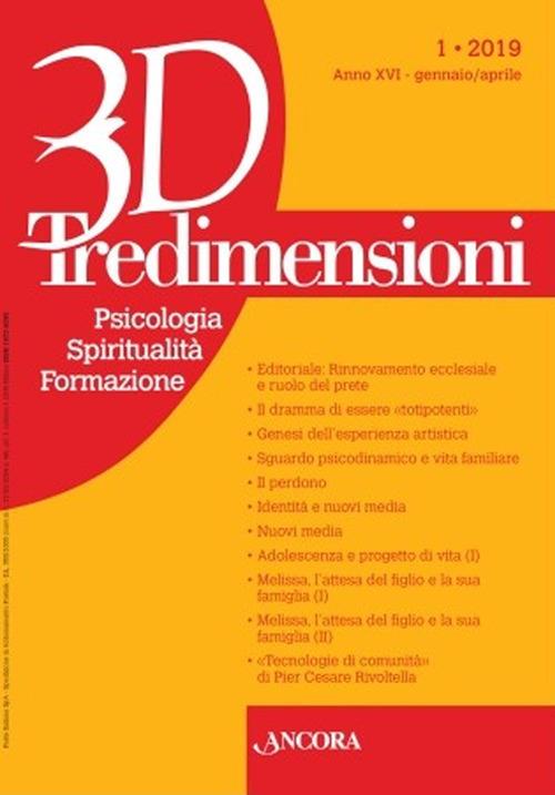 Tredimensioni. Psicologia, spiritualità, formazione (2019). Vol. 1 - copertina