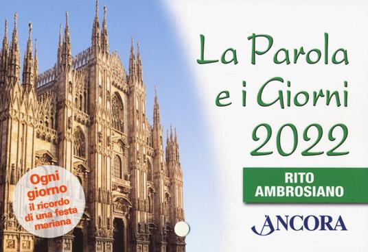 La Parola e i giorni 2022. Rito Ambrosiano - copertina