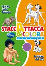 Il libro della giungla-La carica dei 101. Staccattacca e colora special. Con adesivi. Ediz. illustrata