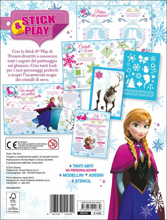 Crea un mondo di ghiaccio. Stick & play. Frozen. Con adesivi. Ediz. illustrata - Tea Orsi - 2