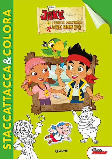 Jake e i pirati dell'isola che non c'è. Con adesivi. Ediz. illustrata - copertina