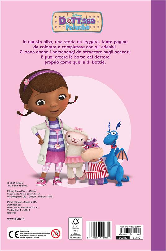 Dott.ssa Peluche. Con adesivi - 2