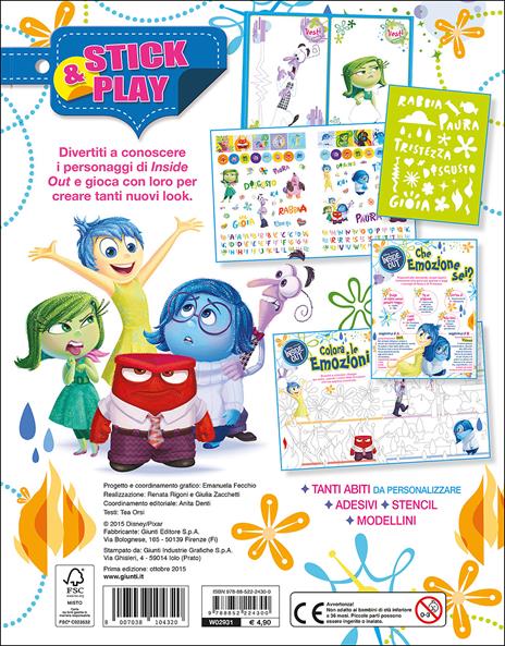 Inside out. Stick & play. Con adesivi. Ediz. illustrata - 2