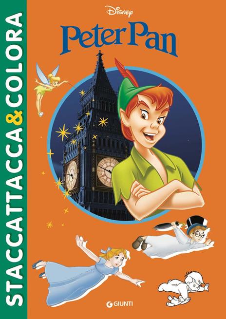 Peter Pan. Staccattacca e colora. Con adesivi. Ediz. illustrata - copertina