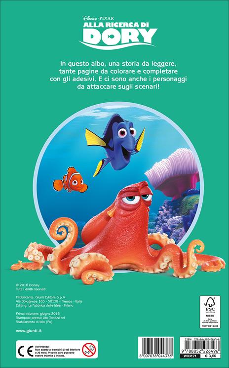 Alla ricerca di Dory. Staccattacca e colora. Con adesivi. Ediz. illustrata - 2