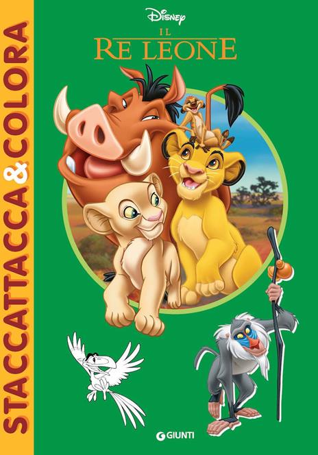 Il Re Leone. Staccattacca&Colora. Con adesivi. Ediz. illustrata - copertina