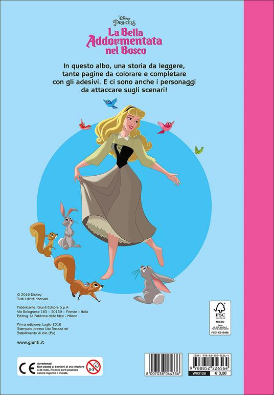 La bella addormentata nel bosco. Staccattacca e colora. Con adesivi. Ediz. illustrata - 2