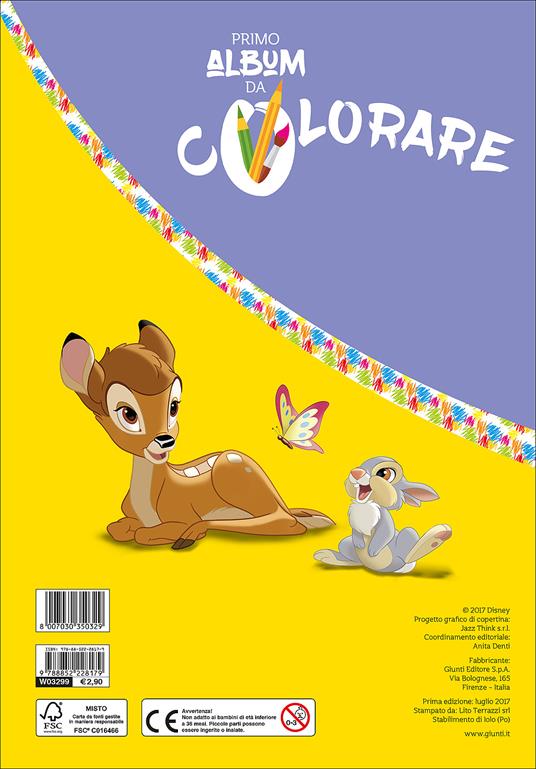 Bambi. Primo album da colorare - 2