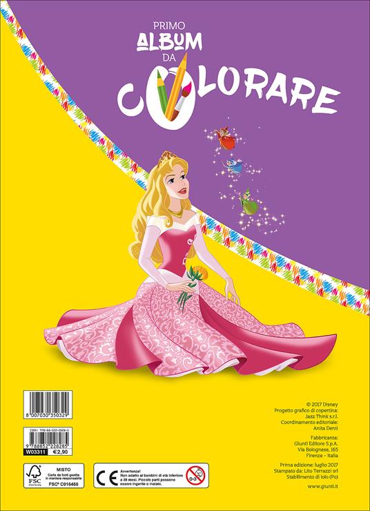 La bella addormentata nel bosco. Primo album da colorare - 2
