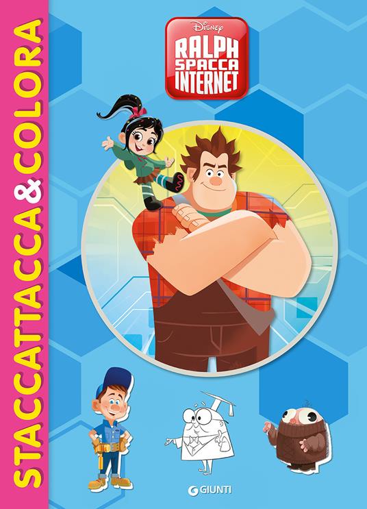 Ralph Spacca Internet. Staccattacca&colora. Con adesivi. Ediz. illustrata - copertina