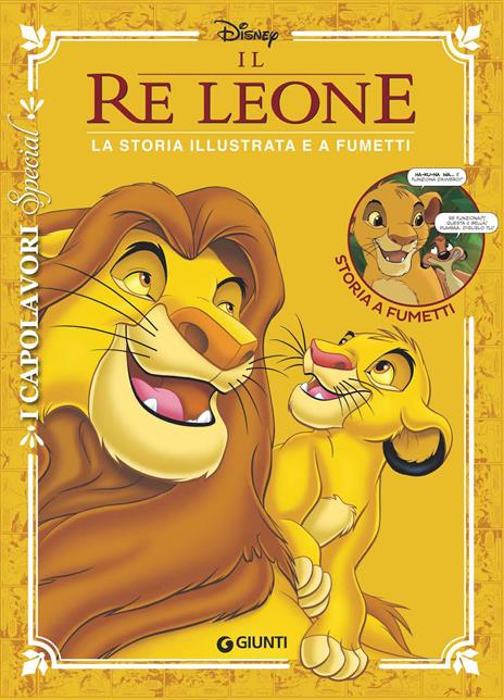 Il re Leone. La storia illustrata e a fumetti - copertina