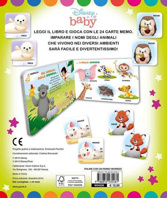 Animali. Memo leggi e gioca. Ediz. illustrata. Con 24 Carte - 2