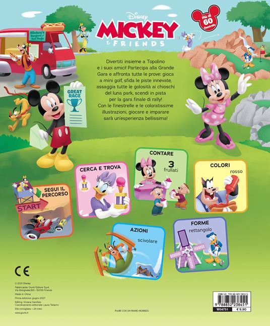 Divertiamoci insieme! Cerca trova impara. Mickey & friends. Libro finestrelle. Ediz. a colori - 2