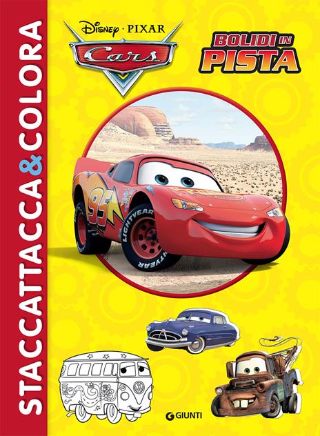 Bolidi in pista. Cars. Staccattacca & colora. Con adesivi. Ediz. illustrata - copertina