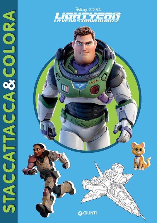 Lightyear. La vera storia di Buzz. Staccattacca e colora. Con adesivi. Ediz. a colori - copertina