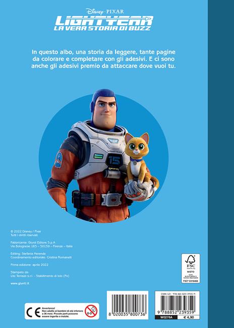 Lightyear. La vera storia di Buzz. Staccattacca e colora. Con adesivi. Ediz. a colori - 2