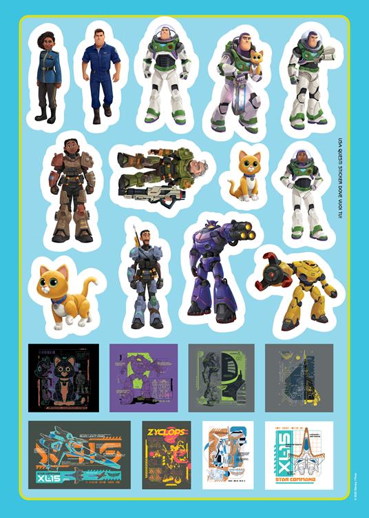 Lightyear. La vera storia di Buzz. Staccattacca e colora. Con adesivi. Ediz. a colori - 4
