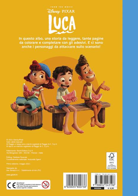 Luca. Staccattacca & colora. Con adesivi. Ediz. a colori - 3