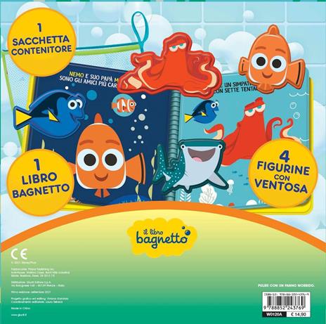 Gioca con Dory. Il libro bagnetto. Ediz. a colori. Con borsetta a rete. Con 4 figurine con ventosa - 6